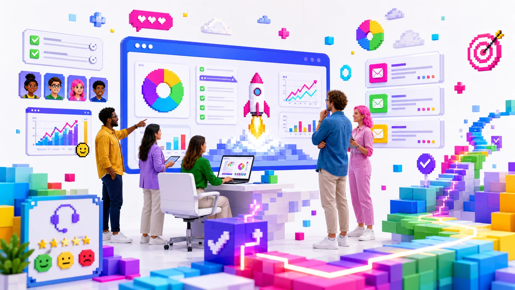 Marmex launch support and reporting workflow with digital marketing dashboards